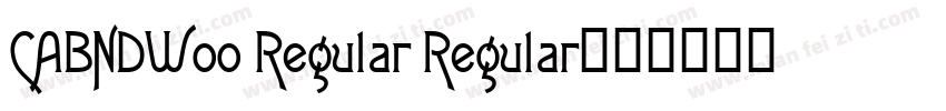 CABNDW00 Regular Regular字体转换